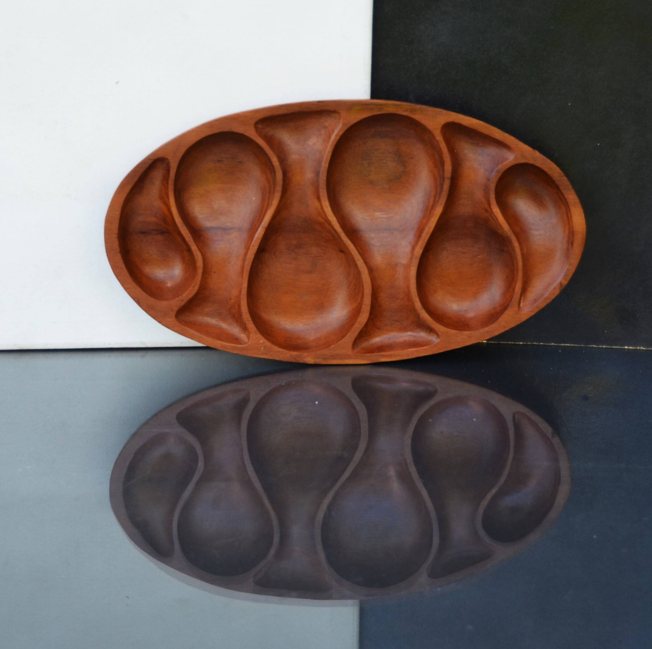 Mid Century Teak Bowel by Laur Jensen Odense Dish Server