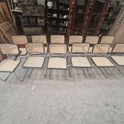 12 chaises cesca par Marcel Breuer