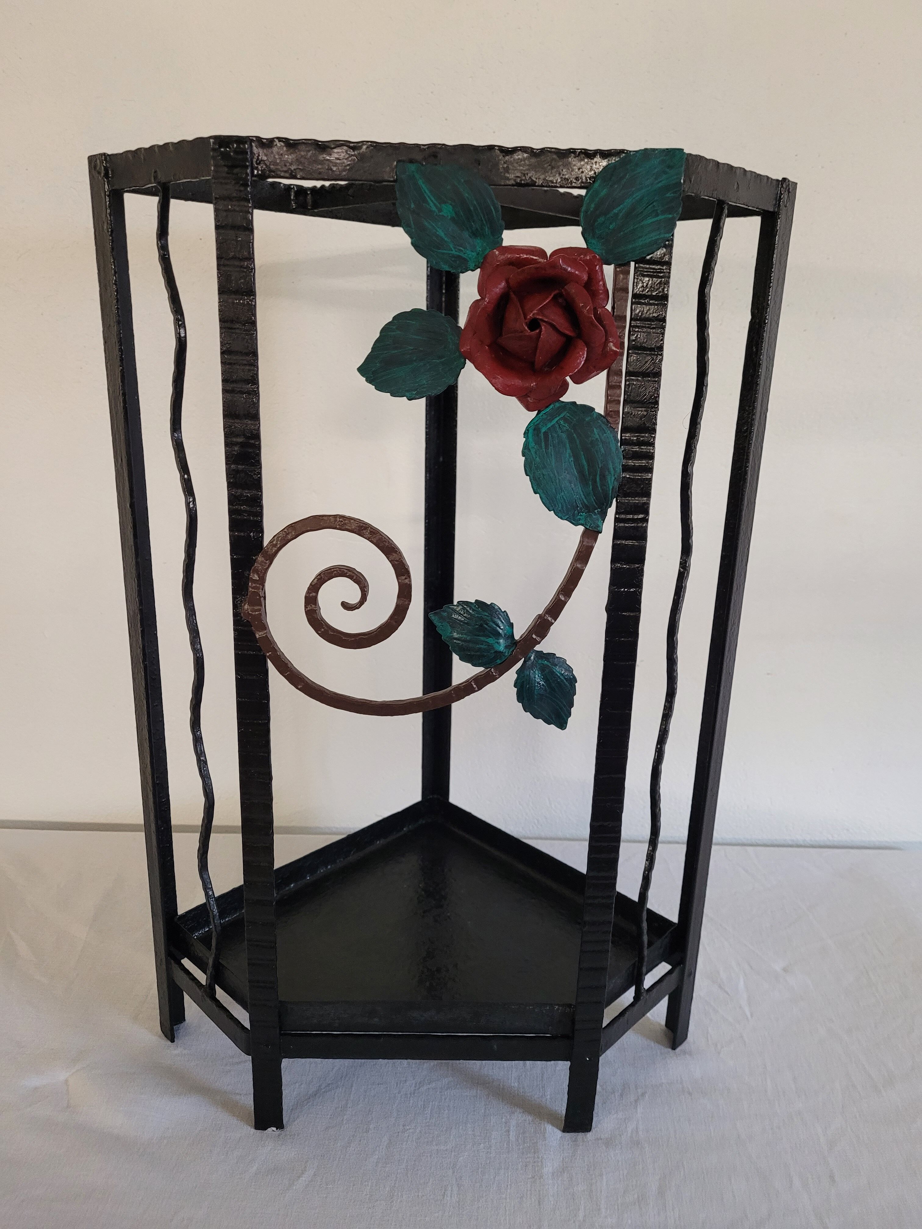 Wrought iron umbrella door