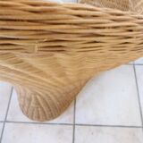 Fauteuil lotus en osier