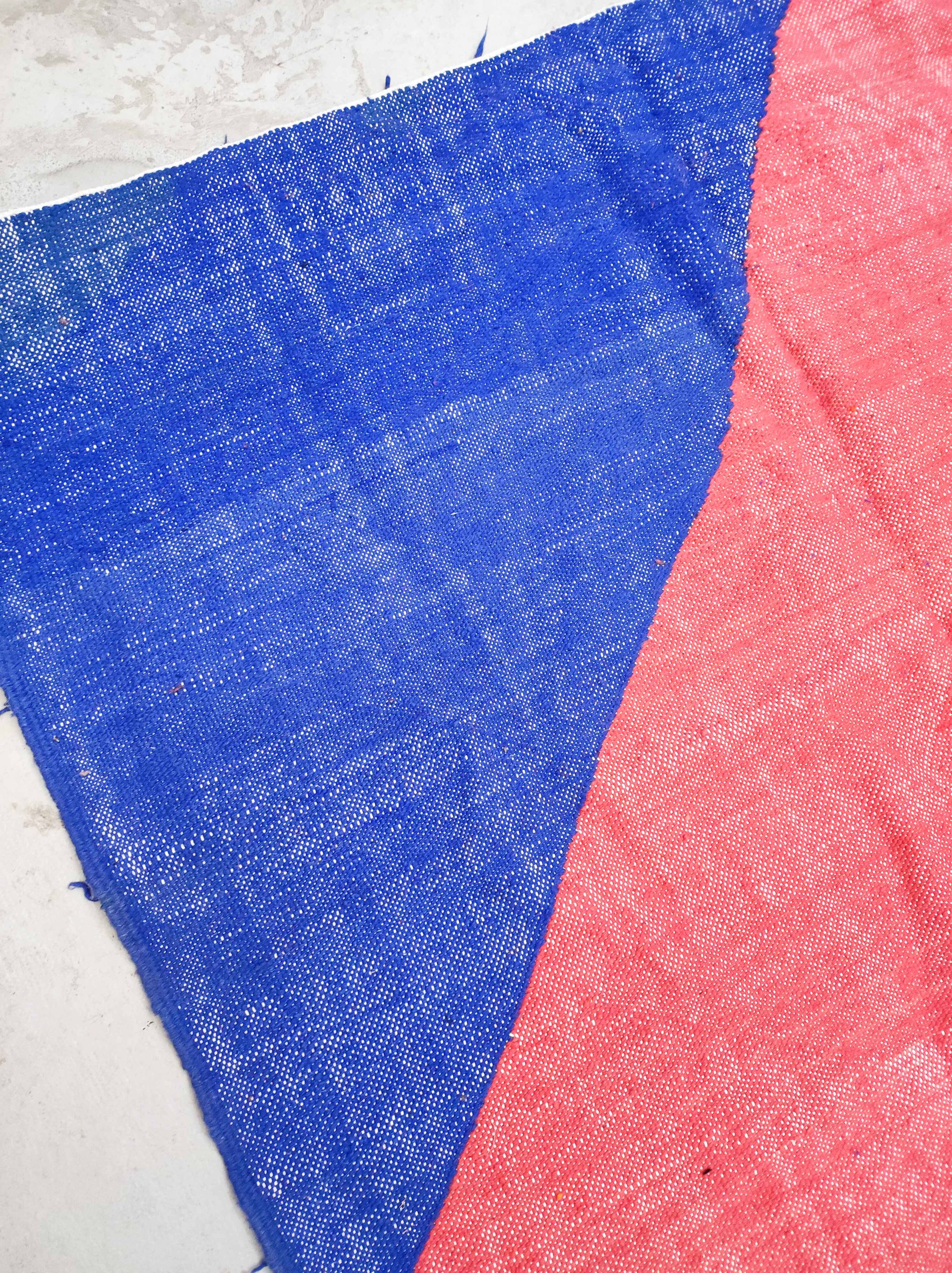 Contemporary Moroccan Berber kilim 3.06x1.89m new 100% wool