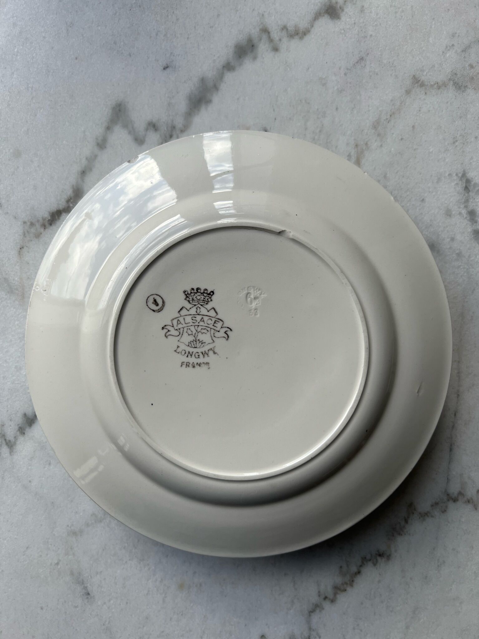 4 plates Longwy France