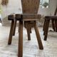 Chaises chêne massif chapo savoyarde art populaire