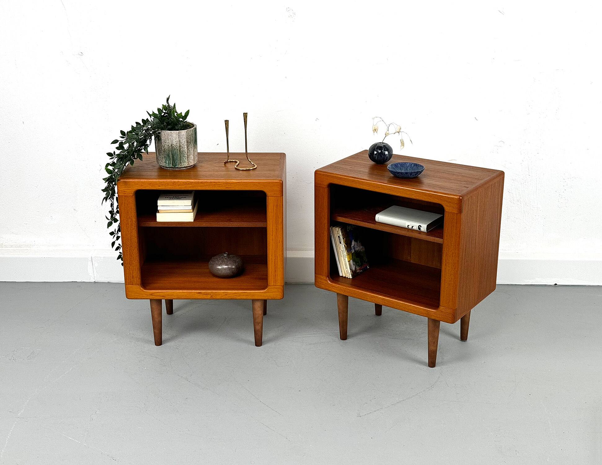 Set of 2 Danish Teak Nightstand by CFC Silkeborg, 1980s