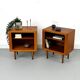Set of 2 Danish Teak Nightstand by CFC Silkeborg, 1980s