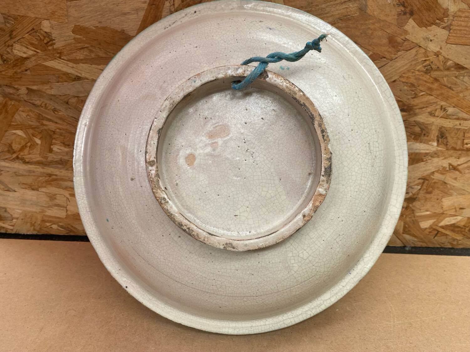 Old Couscous Serving Dish Polychrome Earthenware Morocco 19TH #B085