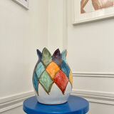 Colorful ceramic vase