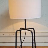 Brutalist wrought iron lamp
