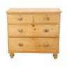 Old wooden pine chest of drawers