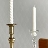 Solid brass candle holder