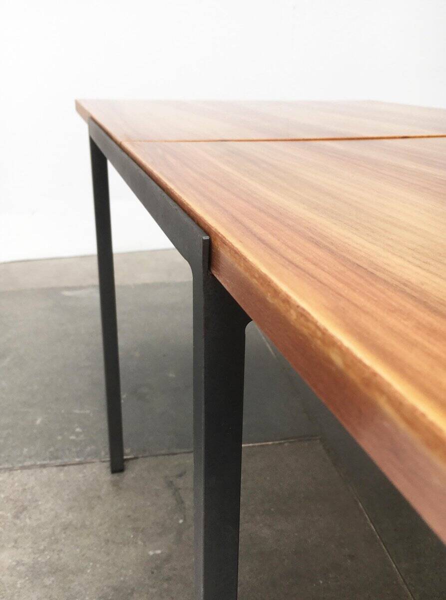 Mid-century minimalist convertible side table model T-Angle by Florence Knoll for Knoll International, 1950s.