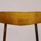 Chair in teak and wool