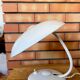 Original Bauhaus white desk lamp by Helo Leuchten