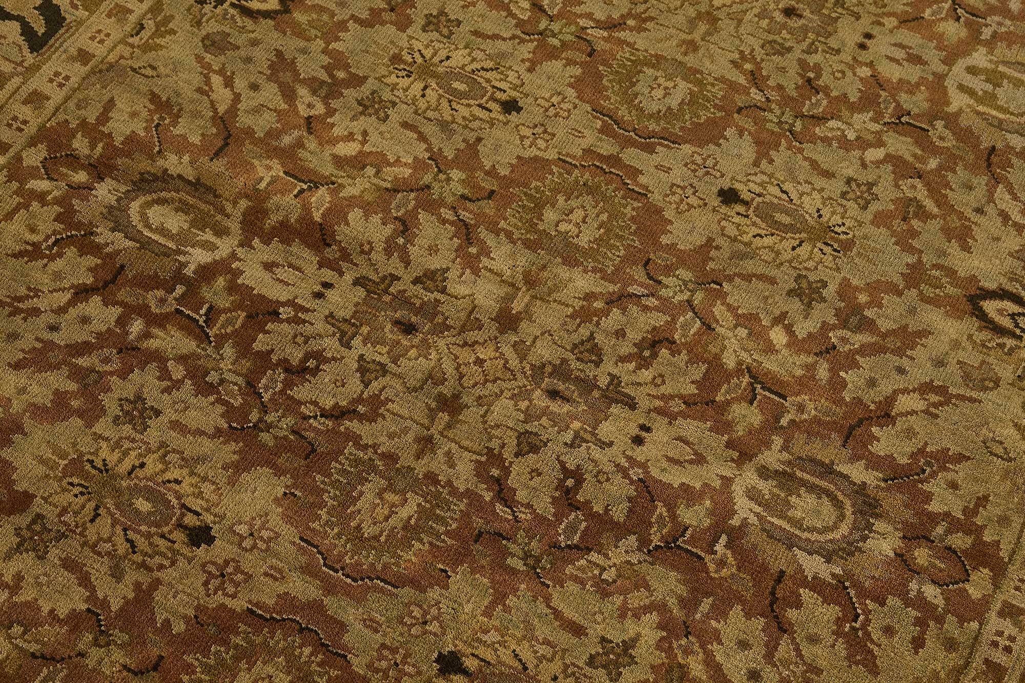 Turkish Handknotted Wool Oushak Rug 132 cm x 184 cm