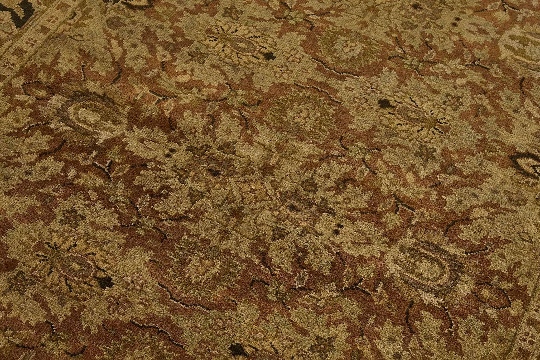 Turkish Handknotted Wool Oushak Rug 132 cm x 184 cm