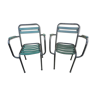 2 bistro armchairs 1950