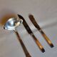 Scandinavian art deco housewife 1920 in monogrammed silver metal "O"