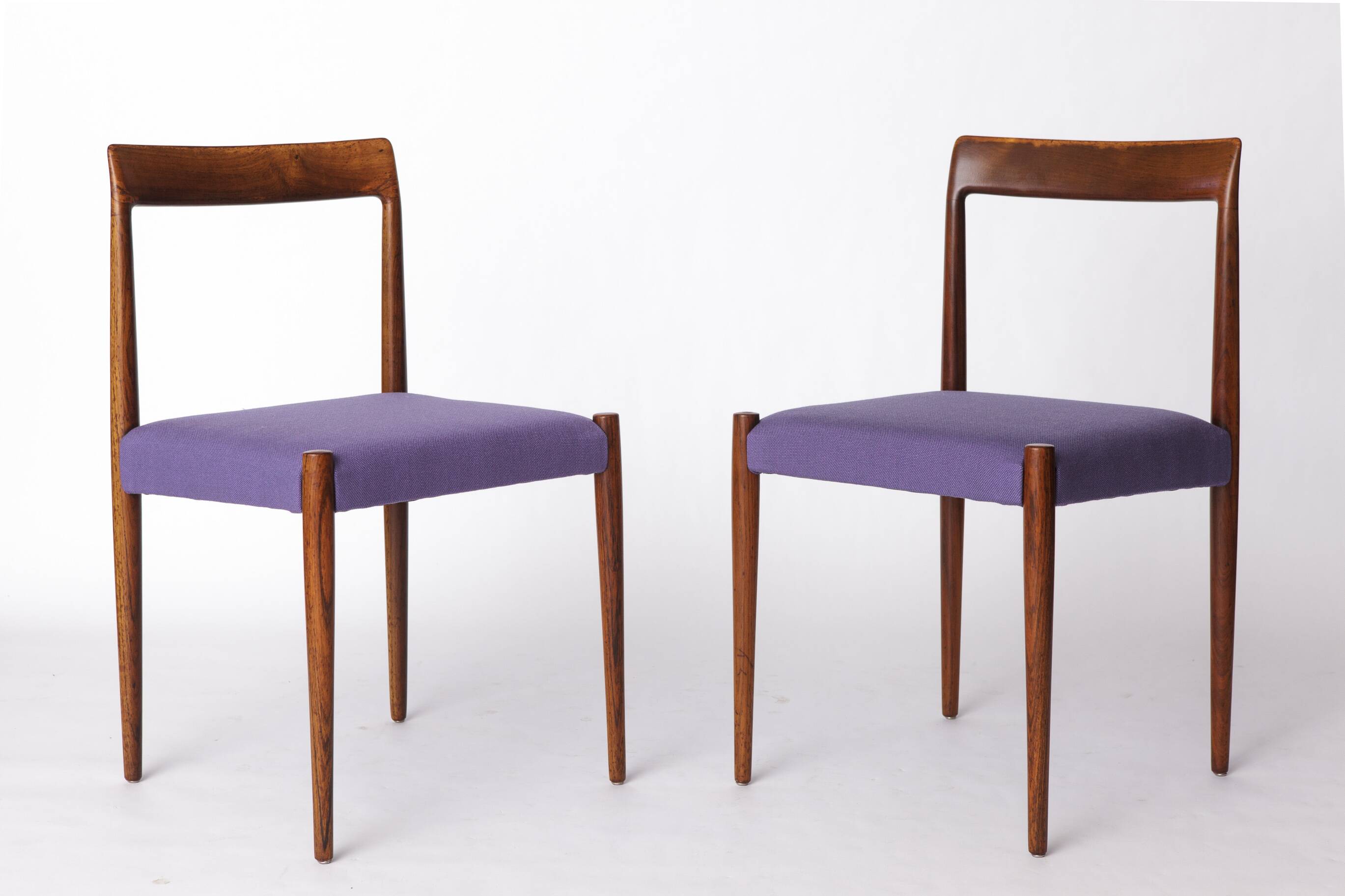 Set of 6 Vintage Rosewood Dining Chairs by Lübke, Germany, 1970s