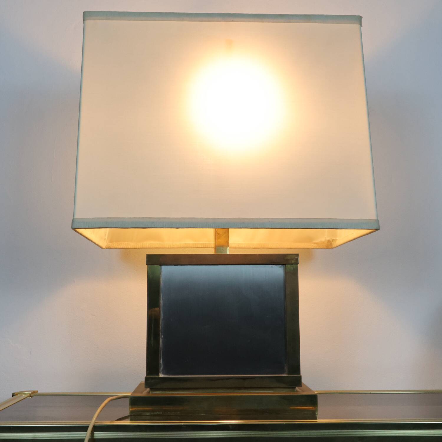 Liwan’s Roma Lampada Da Tavolo Hollywood Regency Ottone Design Italian
