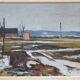 Swedish Modern Painting, Signed,  1955, Oil on Panel, Framed