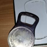 Christofle bottle opener silver metal box