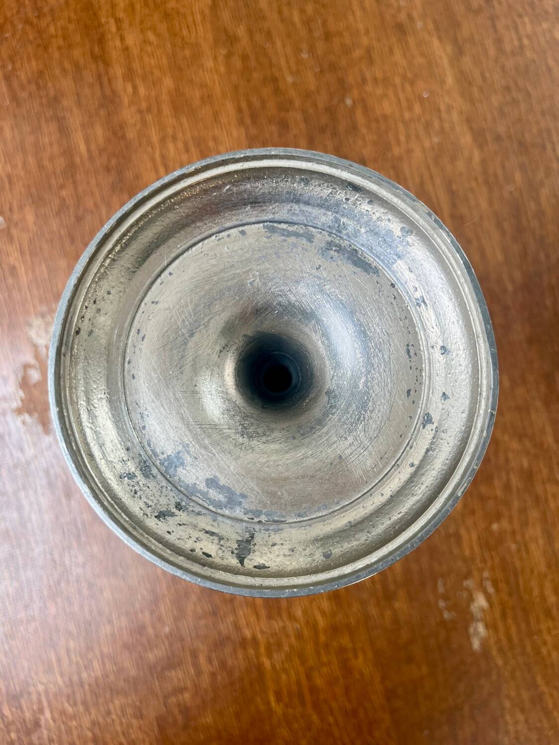 Antique metal candlestick