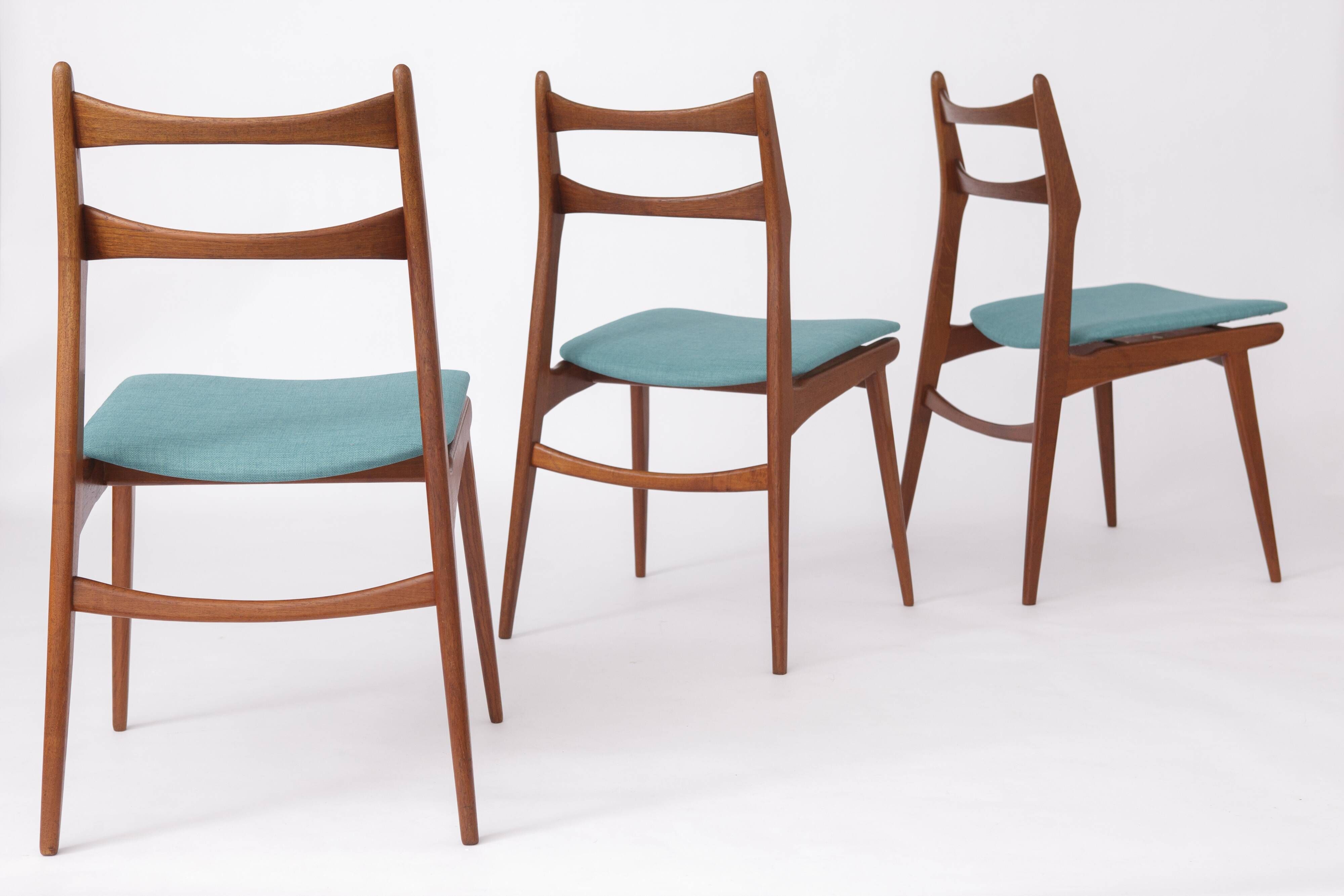Set of 4 Habeo “Boomerang” Teak Dining Chairs, 1960s Germany | Mid-Century