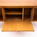 Teak desk Omann Jun, model 77, Denmark, 1960s. After restoration.
