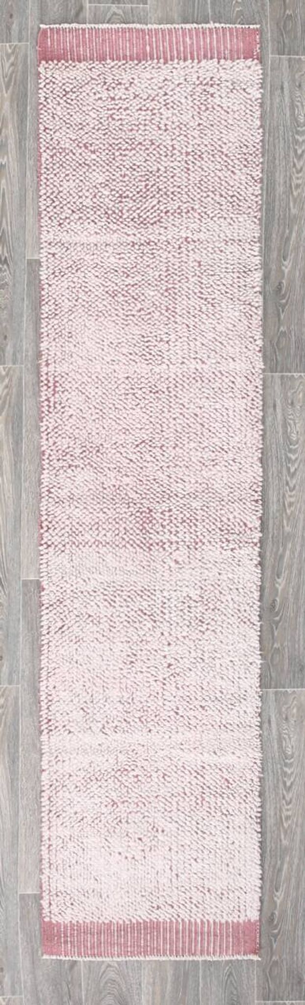2x10 Rug For Hallway Pink & Beige Turkish Vintage Runner Rug, 61x291Cm SK 34962