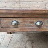 Burmese teak coffee table