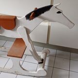 Cheval à bascule artisanal