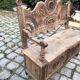Brittany stripped oak bench
