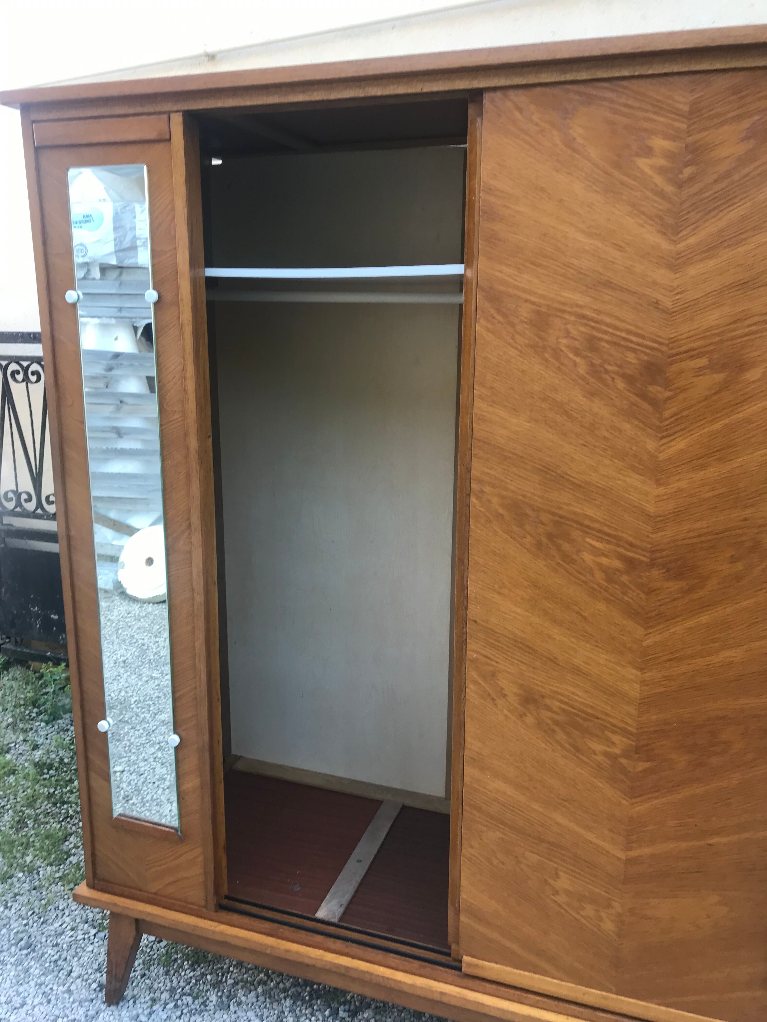 Vintage wardrobe compass feet