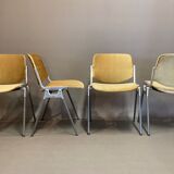 Suite of 4 chairs by Giancarlo Piretti