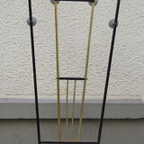 Old coat rack cloakroom in iron & brass art deco