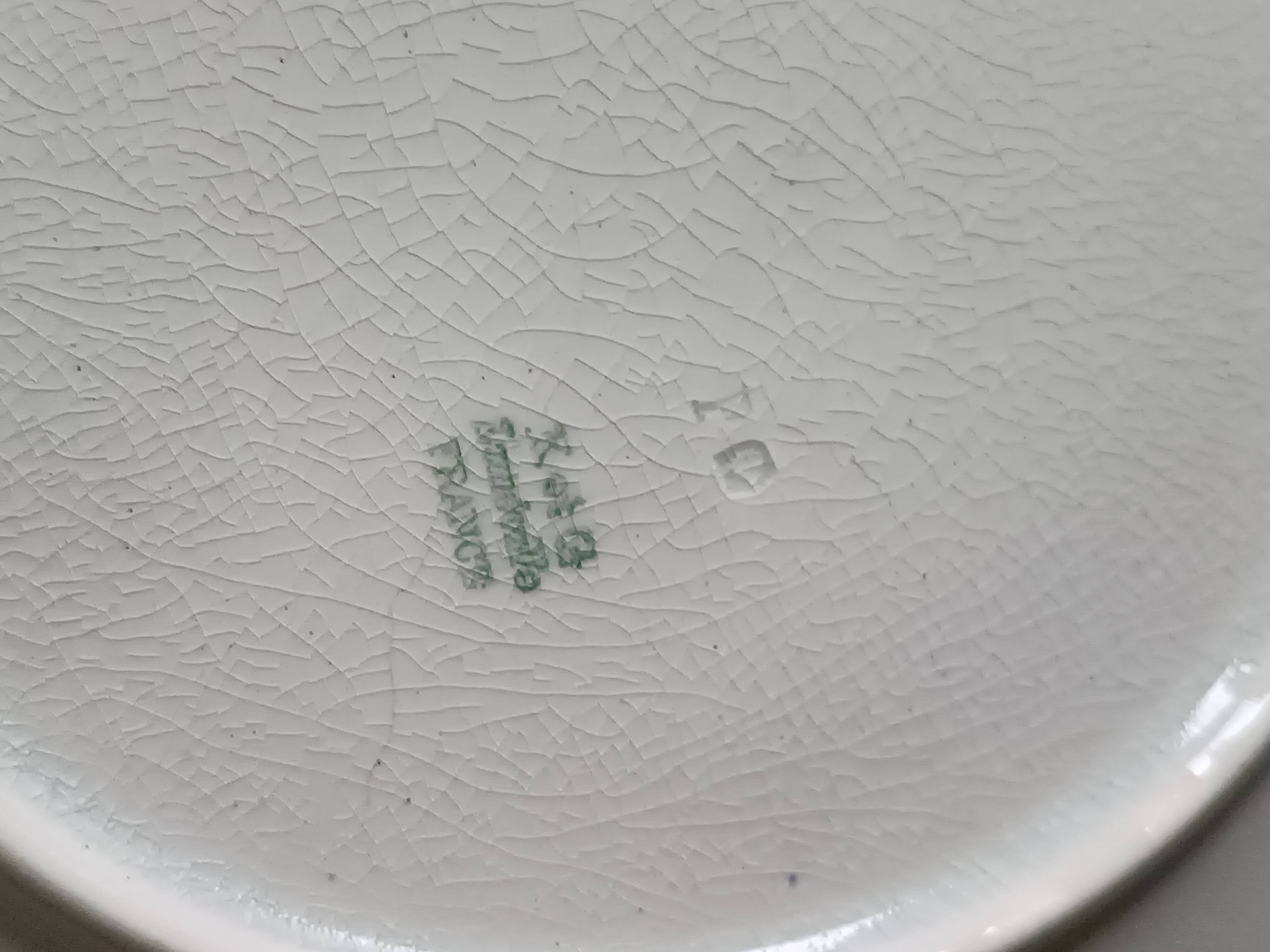 Geo Condé Kg Lunéville flat earthenware fruit holder Joséphine Baker