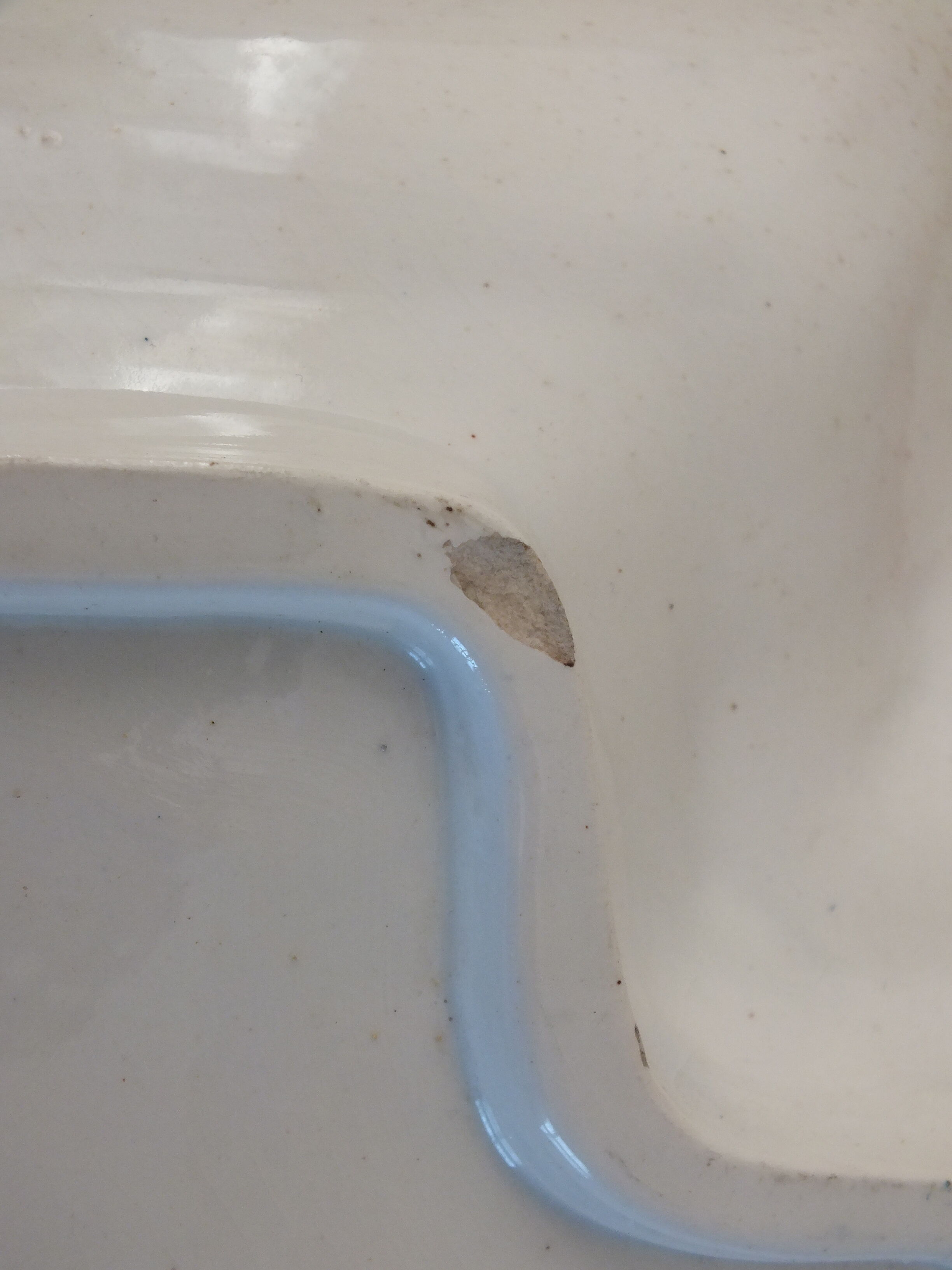 Asparagus dish in Iron Earth XIXth Clairefontaine Colbert