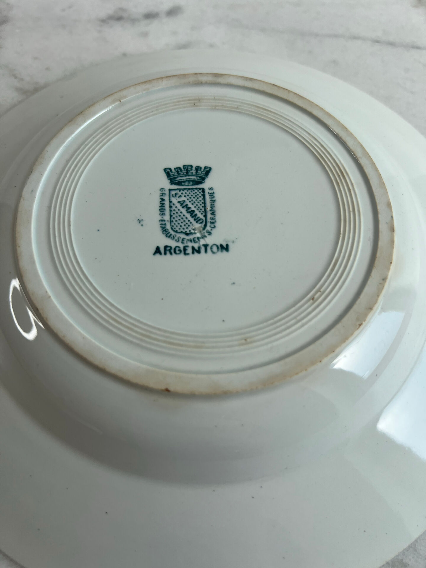 8 assiettes creuses Saint Amand collection Argenton