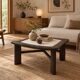 Table basse style Japandi vintage