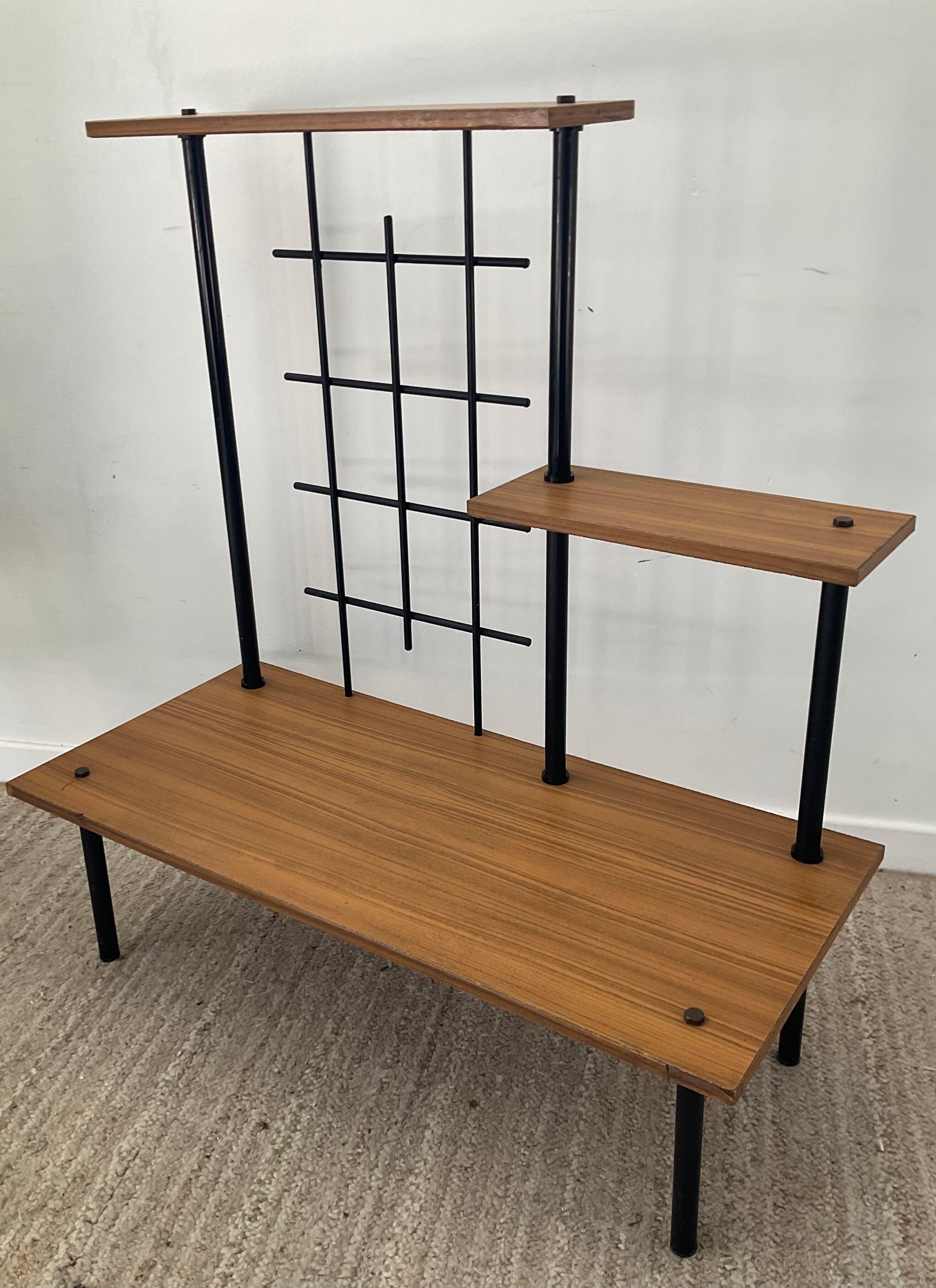 Vintage 60s shelf in formica and metal