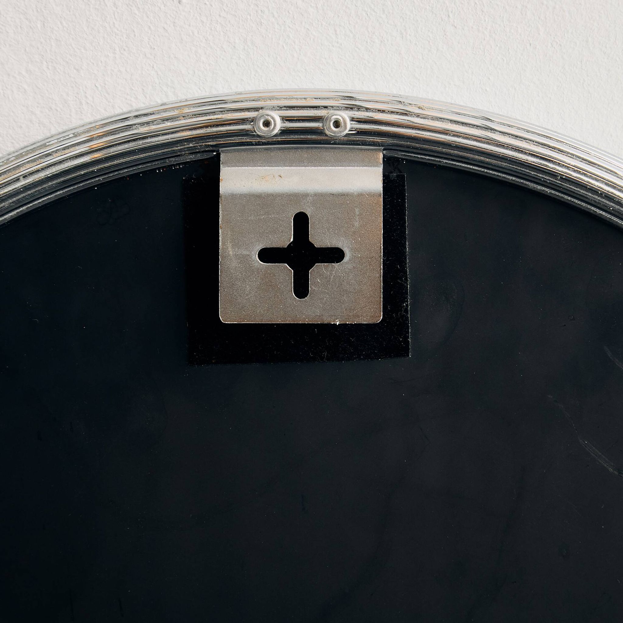 Framed metal mirror