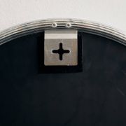Framed metal mirror