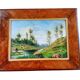 The river - oil on canvas 20th century