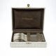 12 dessert forks Christofle Boréal by Luc Lanel, silver-plated metal