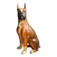 Large vintage Italian earthenware sculpture 79 the boxer dog