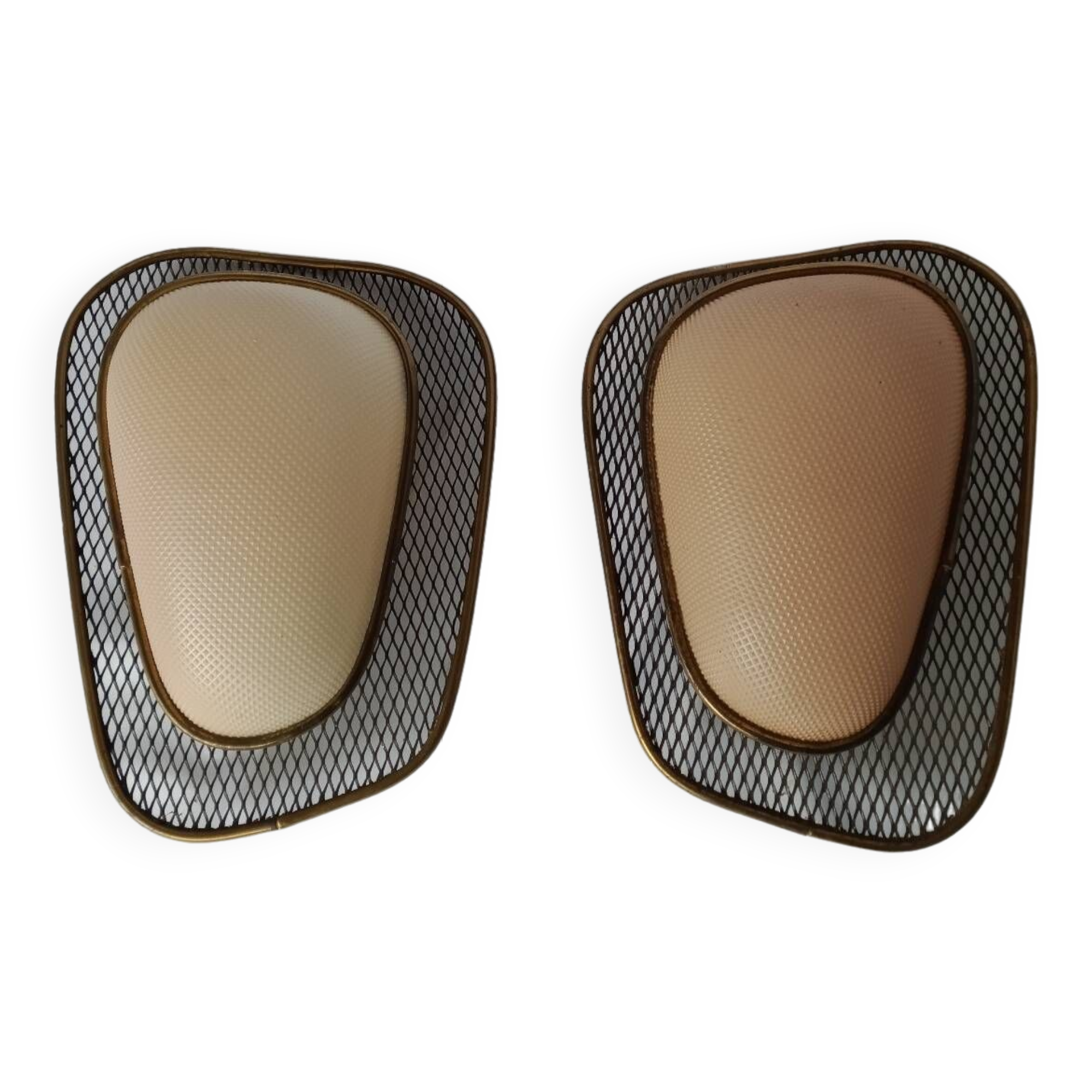 50s wall lights in expanded metal