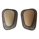 50s wall lights in expanded metal