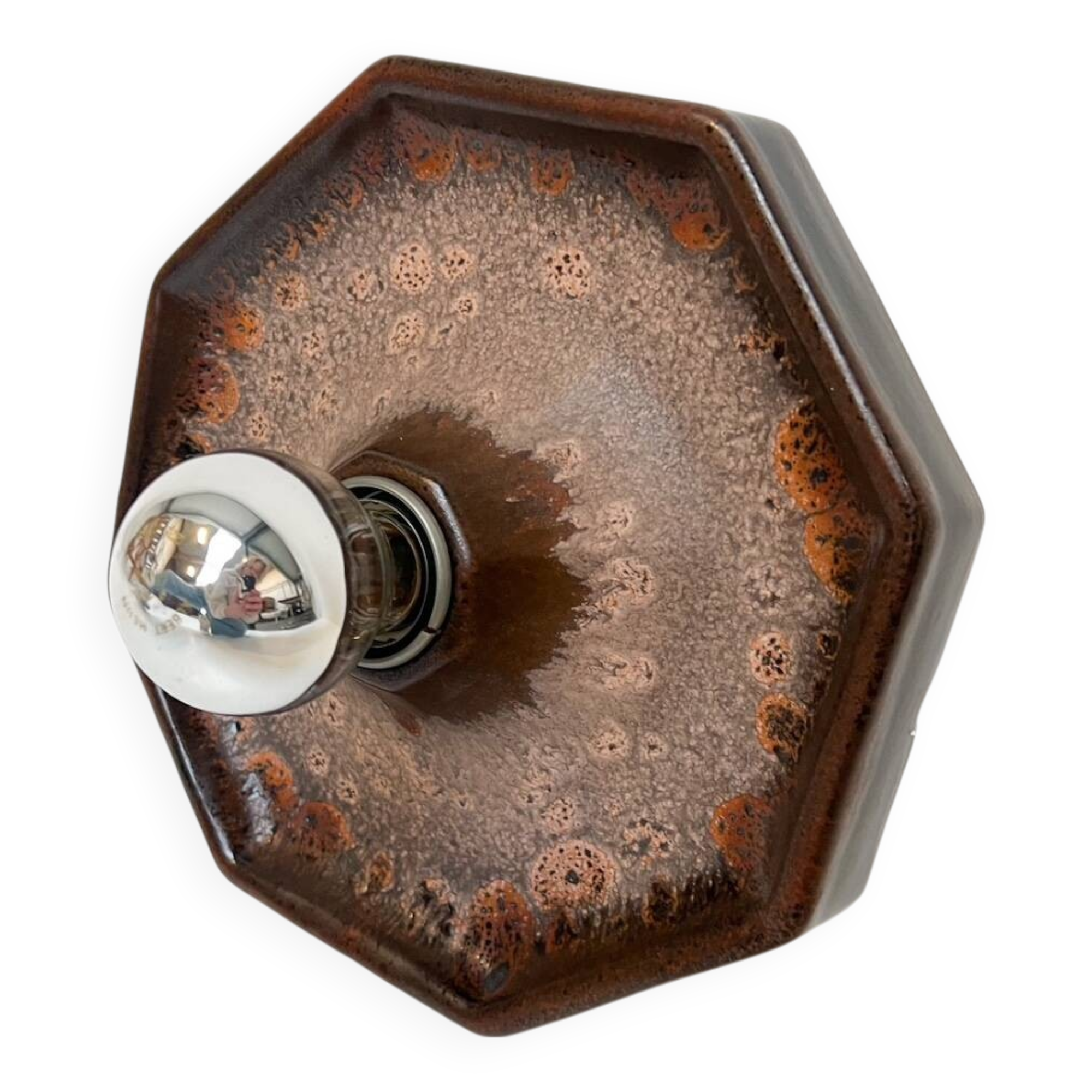 Ceramic wall lamp by Hustadt Leuchten, 1970s