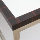 Design Cube Table in Chrom Rosewood 81cm