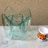 Italian handkerchief vase PMMA thermoformed edition iguzzini design Pietro Chiesa vintage 70